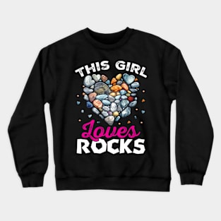 Rock Collector Hunting Girl Crewneck Sweatshirt